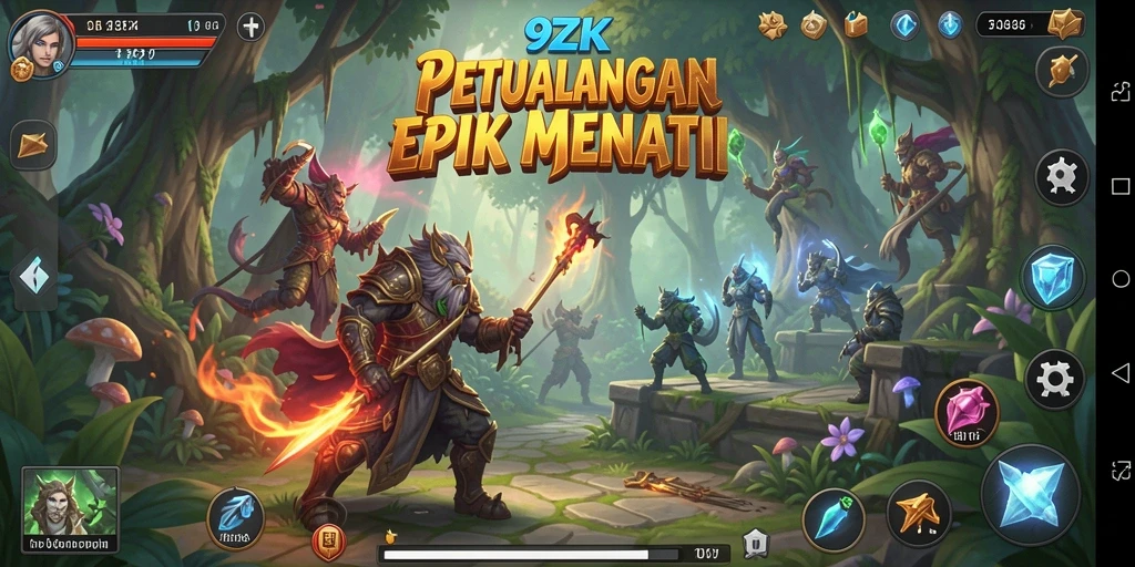 Tampilan gameplay <strong>9ZK</strong> yang seru dengan petualangan yang mendebarkan.