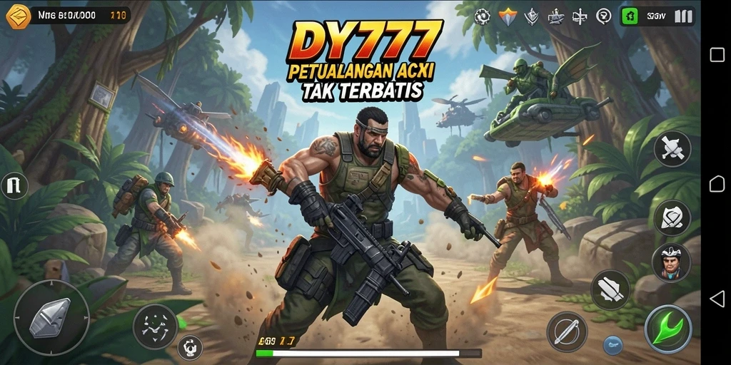 Tampilan menarik dari gameplay aksi DY777 yang mendebarkan.
