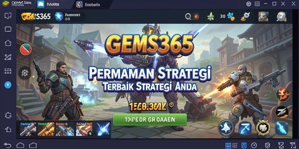 Tampak seru dalam pertarungan strategi GEMS365.