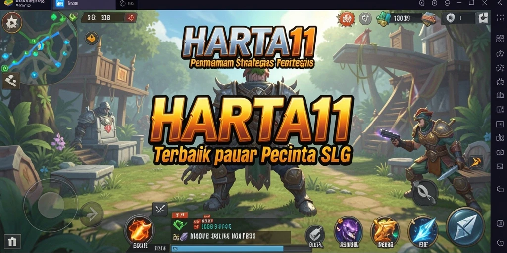 Tangkapan layar HARTA11 menampilkan aksi strategis yang mendebarkan dalam permainan SLG.