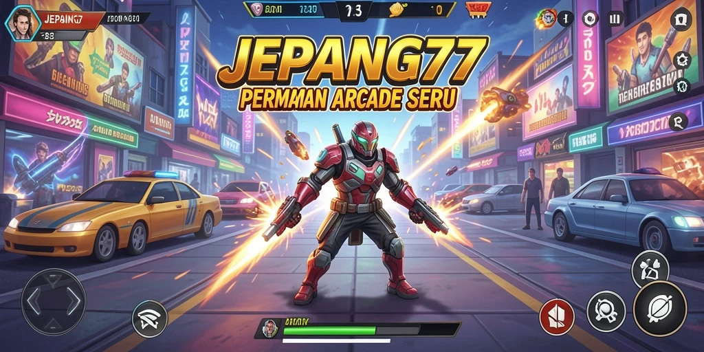 Screenshot gameplay menunjukkan aksi seru dalam game Arcade JEPANG77.