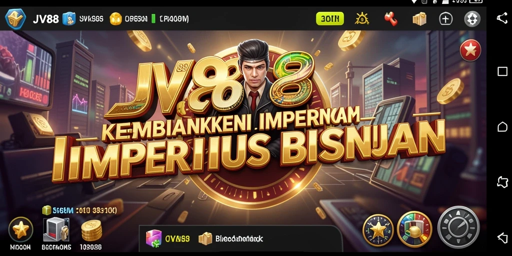 Menampilkan gameplay seru JV88 dalam membangun bisnis Tycoon.