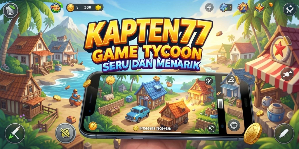 Screenshot gameplay KAPTEN77 yang menampilkan pengelolaan bisnis yang realistis.