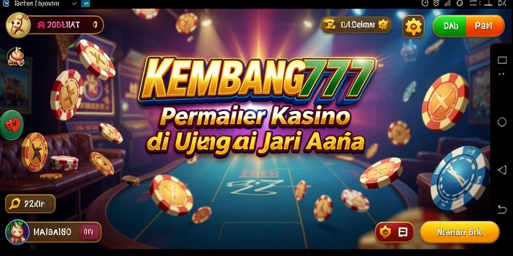 Screenshot utama KEMBANG777 menampilkan suasana gameplay Kasino yang seru.