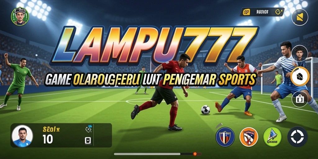 Tampilan seru dari gameplay LAMPU777 dengan grafis olahraga yang memukau.