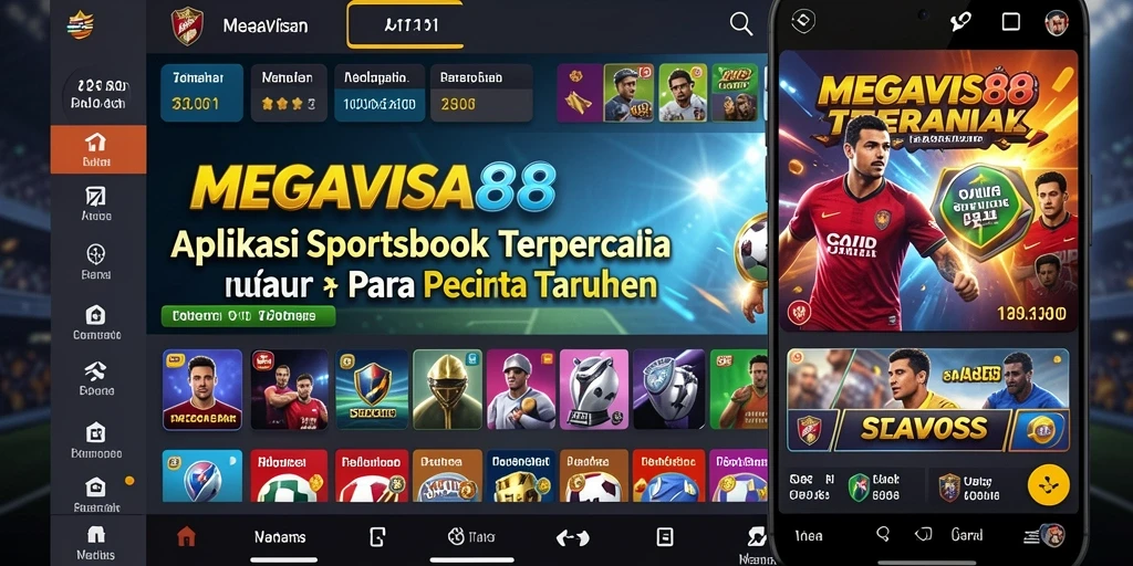 Screenshot utama MEGAVISA88 menampilkan antarmuka taruhan yang menarik dan informatif.