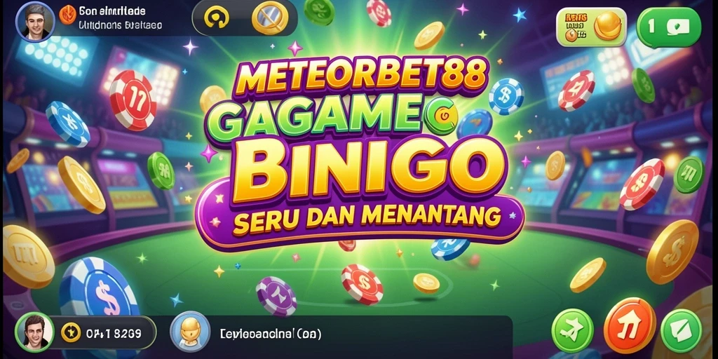 Tampilan gameplay seru dalam METEORBET88 dengan berbagai fitur Bingo.