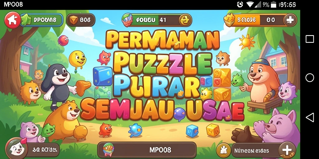 Screenshot MPO08 menampilkan tantangan puzzle menarik dengan grafis yang memukau.