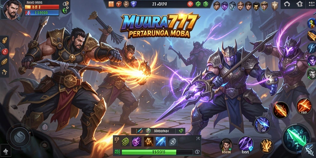 Tampilan seru pertarungan hero di arena MUARA777.