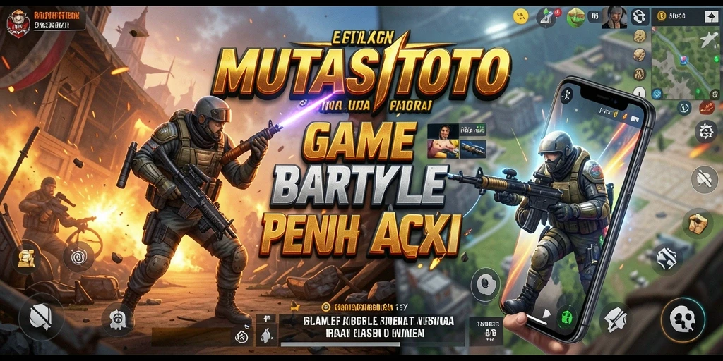 Tangkapan layar gameplay MUTASITOTO menampilkan pertarungan intens di medan perang.