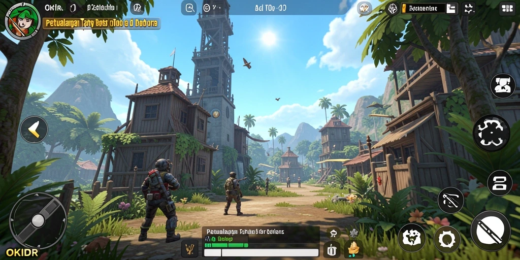 Tangkapan layar menampilkan eksplorasi mendalam dalam dunia Open World yang luas.