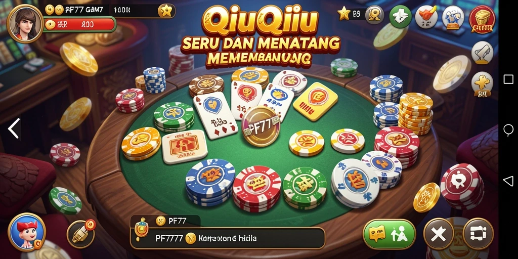 Tampilan menarik dari gameplay QiuQiu PF777.