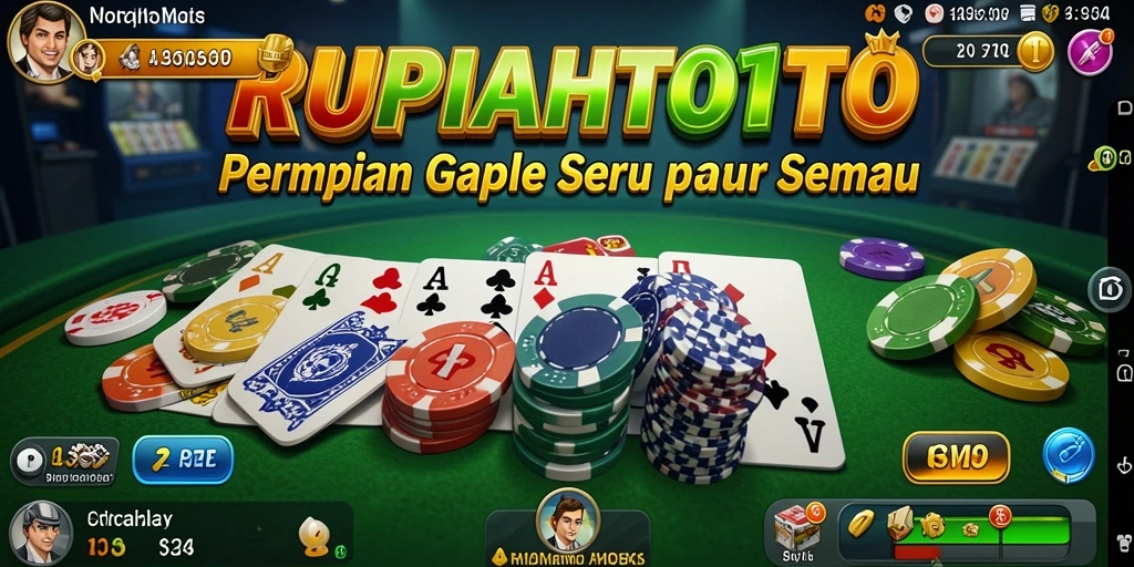 Tampilan gameplay Gaple RUPIAHTOTO yang menegangkan dan seru.