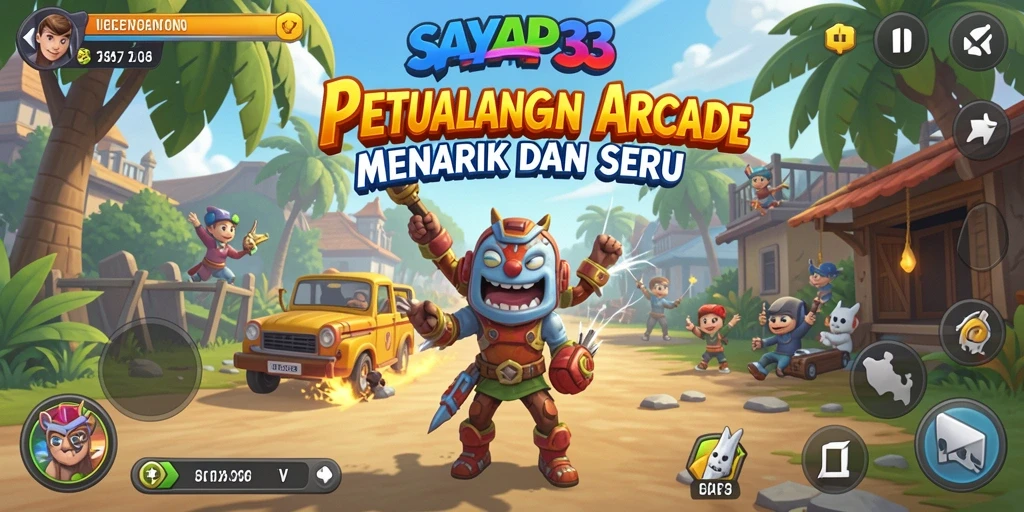 Tangkapan layar gameplay SAYAP33 menunjukkan aksi seru dalam permainan Arcade.