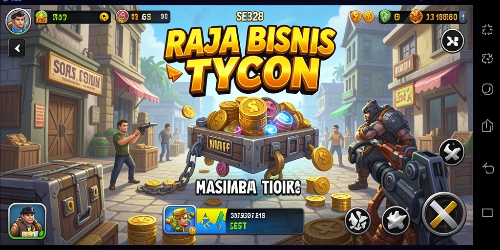 Tampilan gameplay SE328 yang menampilkan strategi bisnis yang menarik.