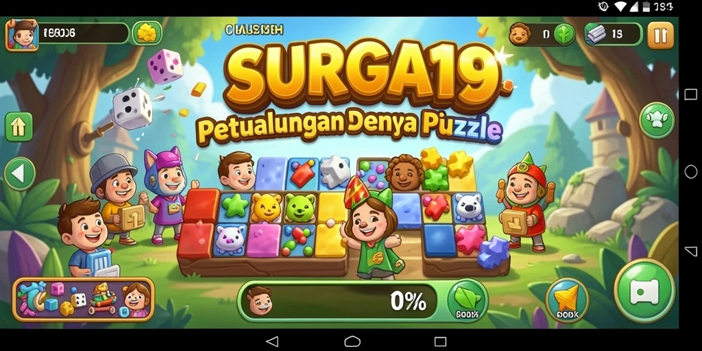 Tampilan gameplay puzzle yang menarik dari SURGA19.